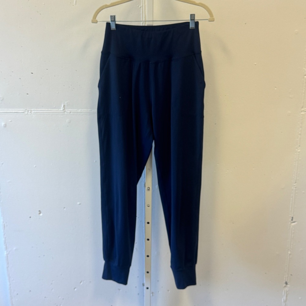 AJISAI Women's‎ Jogger Pants Navy Blue High Waisted Athletic Travel Pants Medium